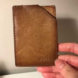 Fossil Cow skin Leather Card Holder